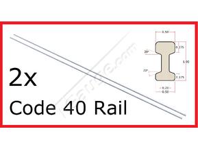 2 Lengths Code 40 Steel Rail